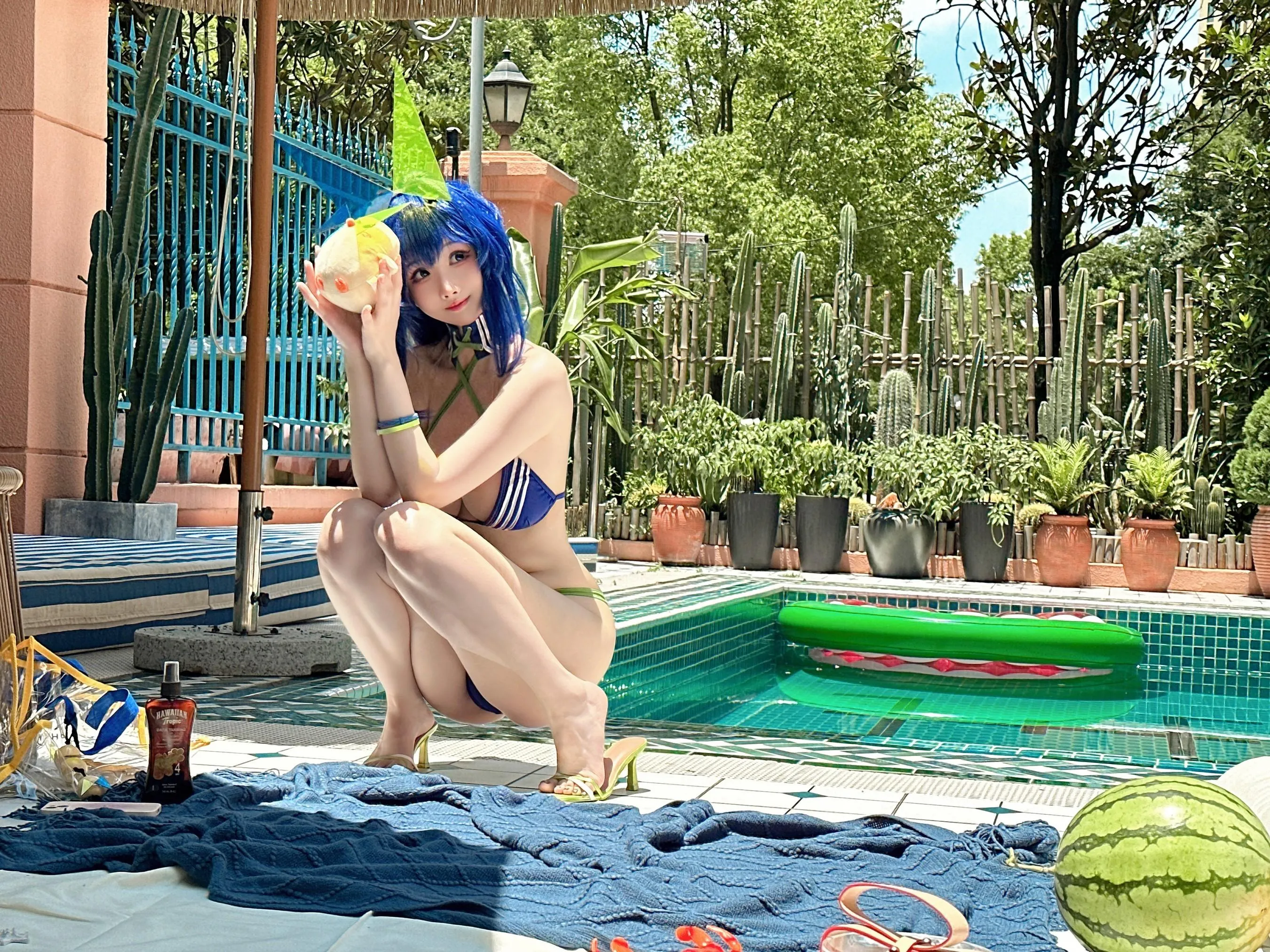 rioko凉凉子 – NO.119 碧蓝航线 花园-自拍mv [11P]插图7
